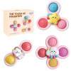 WOOPIE BABY Spinner pre deti z kozmu 3 ks ružový