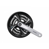 Kliky Shimano 3x7/8 FC-TX801 42/32/22 170mm, stříbrné s krytem