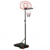 vidaXL Basketbalový stojan biely 216-250 cm polyetén 93655