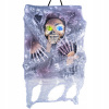 Halloween dekorácia na stenu kostra v pavučine, 43 cm