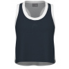Dámsky top Head Play Crop Top - navy/grey - Modrý (M)