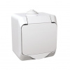 ZÁSUVKA SCHUKO 1x2P+SE 16A CL IP44 CEDAR BIELY