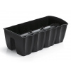 PROSPERPLAST Truhlík na zábradlie CROWN antracit 58cm