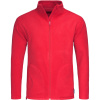 Stedman Mikina Fleece Jacket Men na zip, pánská COT05503005502-scarlet red M Červená scarlet