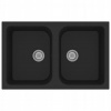 Čierny kuchynský drez s prepadovým otvorom (Čierny kuchynský drez s prepadovým otvorom)
