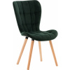 Design-Shop Elda zamat drevené nohy natura Zelená