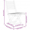 vidaXL Skladacie záhradné stoličky 8 ks 43x54x88 cm bambus - Hnedá - 43051-184531