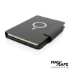 Zápisník A5 Artic s magnetickým bezdrôtovým nabíjaním 10W , Black Farba: Black