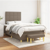 vidaXL Boxspring posteľ s matracom sivohnedý 120x200 cm látka - Šedohnedá - 166229-100591