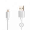 Kábel FIXED dátový a nabíjací s konektormi USB/USB-C, USB 2.0, 1 meter, 20W, biely