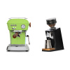 Ascaso Dream PID, Fresh Pistachio + Eureka Mignon Zero 65 Speedy, CR black