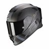 Moto prilba SCORPION EXO-R1 CARBON AIR MG matná čierno / strieborná - Veľkosť XXL
