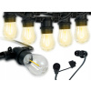 LED Plus girlanda 10 cm sieť (LED záhradná girlanda svetelná reťaz 10m žiarovky 10xE27 záhradné lampy)