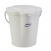 VIKAN Biele plastové vedro s vekom 12l VIKAN 56865