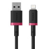 Rýchlonabíjací kábel Baseus Dura USB/Lightning 2 m 2,4 A červený/čierny