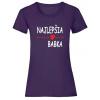 Najlepšia babka - Fialová , Dámske , XS