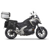 Kompletná sada sedlových tašiek SHAD TERRA TR40 a hliníkového 48L topcase, vrátane montážnej sady SHAD HONDA NX 750 X 2021-