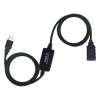 PremiumCord - Prodlužovací šňůra USB - USB (M) do USB (F) - USB 2.0 - 10 m - aktivní - černá KU2REP10