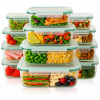 12x sklenené nádoby na obed, boxy na uskladnenie potravín, sada