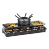 Klarstein Fonduelette XL, raclette gril s fondue 3 v 1, 1650 W, prírodný kameň, pre 12 osôb (GQ6-Fonduelette XL)
