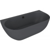 Polysan Volně stojící vana Pagoda 170x85 cm litý mramor levá i pravá antracit 72976.51