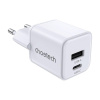 Sieťová nabíjačka Choetech PD30W Dual Ports 1C1A (biela)