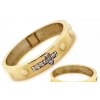 Zlatý prsteň ruženec so zirkónmi, Veľkosť: 23- 63mm