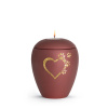Zvieracia urna Verona Heart so sviečkou - Rubínová 1,5l