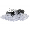 IMMAX LED solární dekorační řetěz DROP, 50xLED, IP65, teplá bílá, 7m