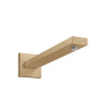 Hansgrohe Sprchové rameno 38,9 cm, hranatá verzia 27694140 kartačovaný bronz