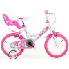 Detský bicykel so srdiečkami 14",
