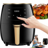 BEZTUKOVÁ FRITÉZA AIR FRYER LINBOX FAREBNÉ IKONY ČIERNA