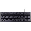 Gembird USB klávesnica nemecká, QWERTZ čierna tlačidla multimédií, klávesnica; KB-UM-107-DE
