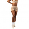 Nebbia Bezešvé push-up šortky s vysokým pasem TOTALLY SEAMLESS 304 béžová - L