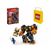 LEGO Ninjago Coleov elementárny robot Zeme 71806 + LEGO papierová darčeková taška strednej veľkosti M 41x34x12 cm (LEGO NINJAGO 71806 ZEME ELEMENT MECH COLEA NOVÉ DOBRODRUŽSTVO + TAŠKA)