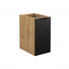 CMD Skrinka do kúpeľne LUXOR BLACK 81-30-1D, dub olejovany/čierna