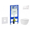 Geberit Duofix Set predstenovej inštalácie, kompaktného klozetu Oudee Vortex a dosky softclose, tlačidlo Sigma30, biela/chróm SANI11CA3164