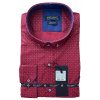 EGO MAN košeľa pánska EKR-1233 regular fit dlouhý rukáv M bordo
