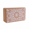 Korkový blok na jogu Mandala Boho White