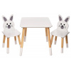 Detský stôl so stoličkami ZAJAČIK