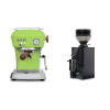 Ascaso Dream PID, Fresh Pistachio + Eureka Mignon Zero 55s, BL black