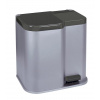 Kôš Curver® DUO BIN 21 lit., strieborný/čierny, na odpad