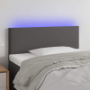 vidaXL Čelo postele sivé 90x5x78/88 cm umelá koža