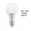 LED žiarovka LD-PC3A65-18W GTV E27 18W 1700lm 3000K prodloužená záruka na 2 roky