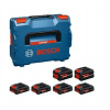 Bosch - 6-dielna súprava akumulátorov EXBA 18V-40 Li-Ion 4,0 Ah, 4 ks a EXBA 18V-80 Li-Ion 8,0 Ah, 2 ks 1600A0373G