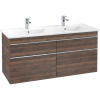 VILLEROY & BOCH Venticello závesná skrinka pod dvojumývadlo, 4 zásuvky, 1253 x 502 x 590 mm, Arizona Oak, A93001VH