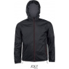 SOL´S SKATE / Podšitá unisex vetrovka - black/dark grey XS