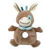 Plyšové hrkálka Somárik - hnedá Tulilo