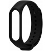 Náhradný remienok iSmart pre hodinky Mi Band 5, čierny, gumený, 25,50 cm
