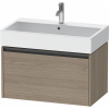 DURAVIT Ketho 2 závesná skrinka pod umývadlo, 1 zásuvka, 784 x 460 x 440 mm, dub Terra, K25077035350000